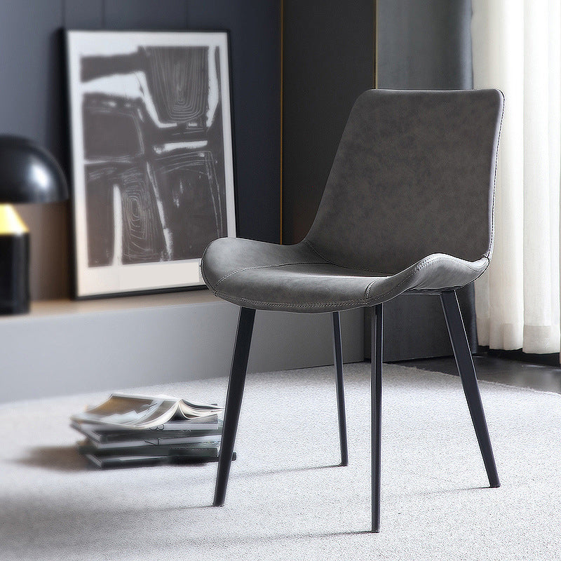 Sedia industriale imbottita senza braccioli da cucina Parsons Side Chair