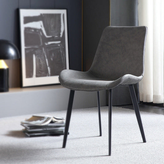 Industrial Upholstered Armless Chair Kitchen Parsons Side Chair