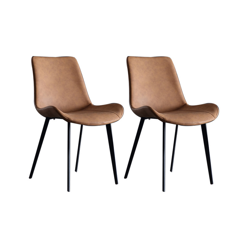 Sedia industriale imbottita senza braccioli da cucina Parsons Side Chair