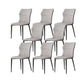 Industrial Upholstered Armless Chair Kitchen Wingback Side Chair Light Gray 8 Piece Set Clearhalo 'Dining Chairs' 'Dining Tables & Seating' 'dining_chair' 'furn' 'furn_dining_chair' 'Furniture' 'Kitchen & Dining Furniture' 6937787