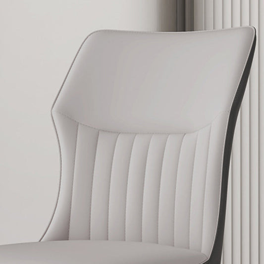 Industrial Upholstered Armless Chair Kitchen Wingback Side Chair