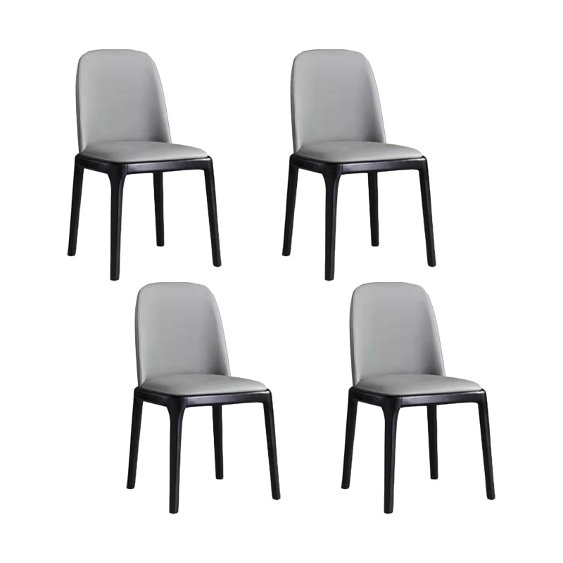 Dining Room Upholstered Chair Home Wood Parsons Dining Chair Armless 4 Piece Set Clearhalo 'Dining Chairs' 'Dining Tables & Seating' 'dining_chair' 'furn' 'furn_dining_chair' 'Furniture' 'Kitchen & Dining Furniture' 6937839