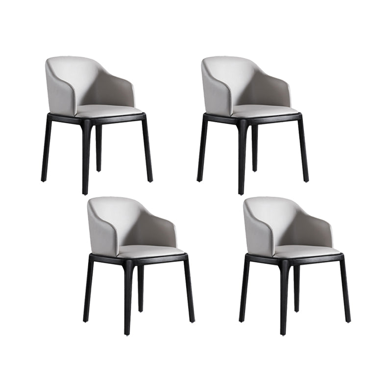 Dining Room Upholstered Chair Home Wood Parsons Dining Chair With Arms 4 Piece Set Clearhalo 'Dining Chairs' 'Dining Tables & Seating' 'dining_chair' 'furn' 'furn_dining_chair' 'Furniture' 'Kitchen & Dining Furniture' 6937844