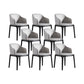 Dining Room Upholstered Chair Home Wood Parsons Dining Chair With Arms 8 Piece Set Clearhalo 'Dining Chairs' 'Dining Tables & Seating' 'dining_chair' 'furn' 'furn_dining_chair' 'Furniture' 'Kitchen & Dining Furniture' 6937846