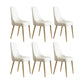 Glam Kitchen Side Chair Gambe dorate Parsons Sedia da pranzo senza braccioli