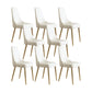 Glam Kitchen Side Chair Gambe dorate Parsons Sedia da pranzo senza braccioli