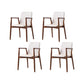 Contemporary Kitchen Dining Arm Chair Faux Leather Parsons Dining Chair