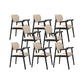 Dining Room Arm Dining Chair Home Modern Solid Wood Dining Chair 8 Piece Set Black Clearhalo 'Dining Chairs' 'Dining Tables & Seating' 'dining_chair' 'furn' 'furn_dining_chair' 'Furniture' 'Kitchen & Dining Furniture' 6937965