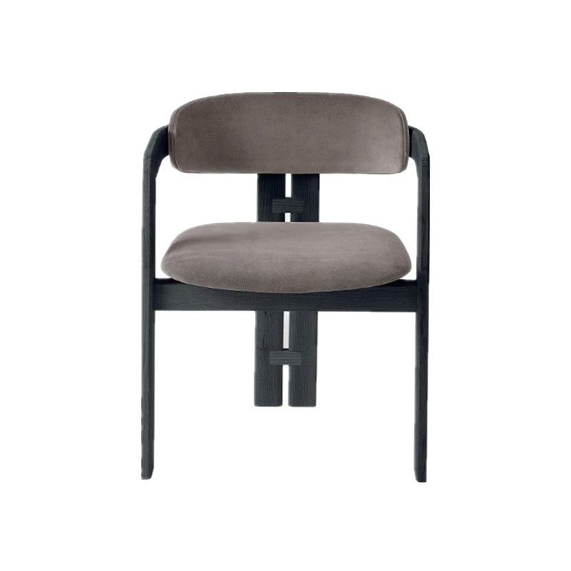 Sedia da pranzo con bracciolo per sala da pranzo Sedia da pranzo moderna in legno massello per la casa