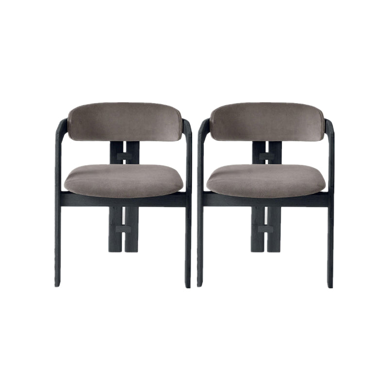 Sedia da pranzo con bracciolo per sala da pranzo Sedia da pranzo moderna in legno massello per la casa