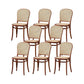 Dining Room Armless Chair indoor Wood Cane Back Dining Chair Light Walnut 8 Piece Set Clearhalo 'Dining Chairs' 'Dining Tables & Seating' 'dining_chair' 'furn' 'furn_dining_chair' 'Furniture' 'Kitchen & Dining Furniture' 6938101