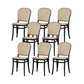 Dining Room Armless Chair indoor Wood Cane Back Dining Chair Black 8 Piece Set Clearhalo 'Dining Chairs' 'Dining Tables & Seating' 'dining_chair' 'furn' 'furn_dining_chair' 'Furniture' 'Kitchen & Dining Furniture' 6938111
