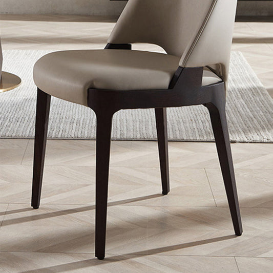 Sedia da pranzo senza braccio imbottita industriale.