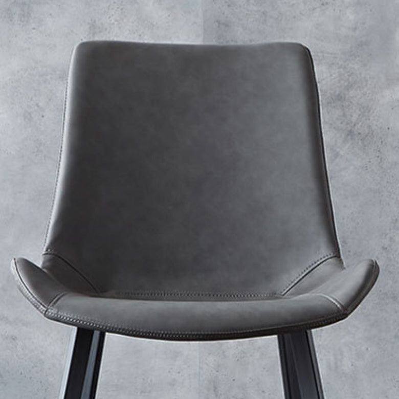 Sedia industriale imbottita senza braccioli da cucina Parsons sedia laterale in ecopelle