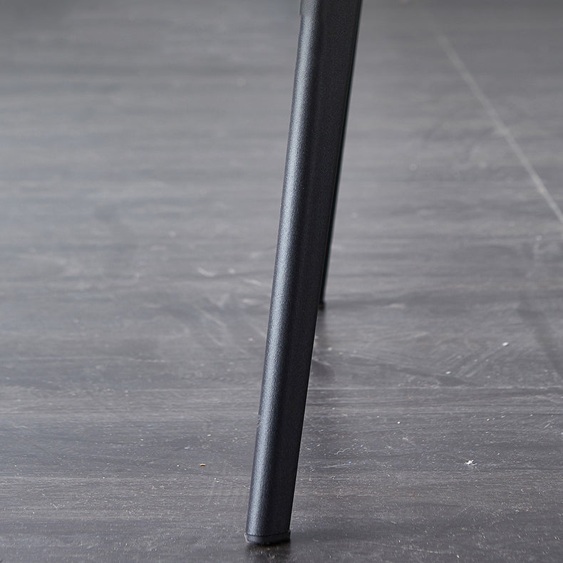 Sedia industriale imbottita senza braccioli da cucina Parsons sedia laterale in ecopelle