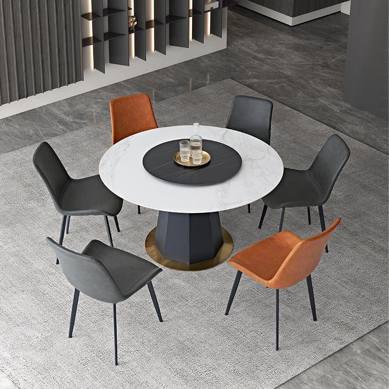 Sedia industriale imbottita senza braccioli da cucina Parsons sedia laterale in ecopelle