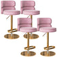 Tabouret de bar à levage glamour tabouret de comptoir de siège rond avec des jambes en métal