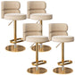 Tabouret de bar à levage glamour tabouret de comptoir de siège rond avec des jambes en métal