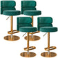 Tabouret de bar à levage glamour tabouret de comptoir de siège rond avec des jambes en métal