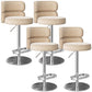 Tabouret de bar à levage glamour tabouret de comptoir de siège rond avec des jambes en métal