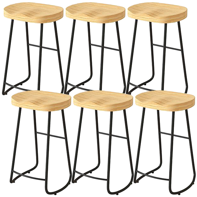Sgabelli da banco senza schienale bar in legno di gomma e sgabello
