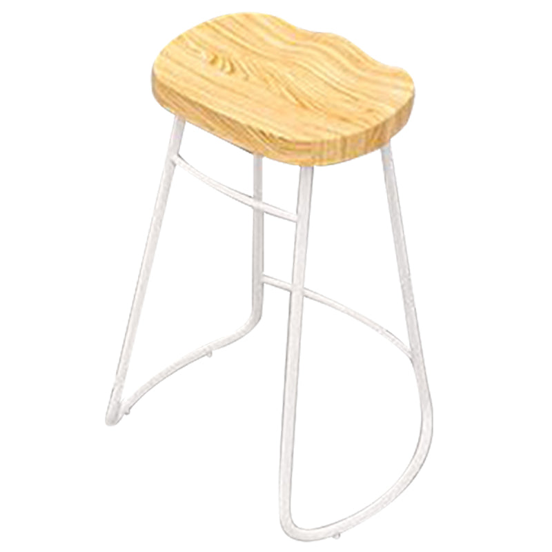 Sgabelli da banco senza schienale bar in legno di gomma e sgabello