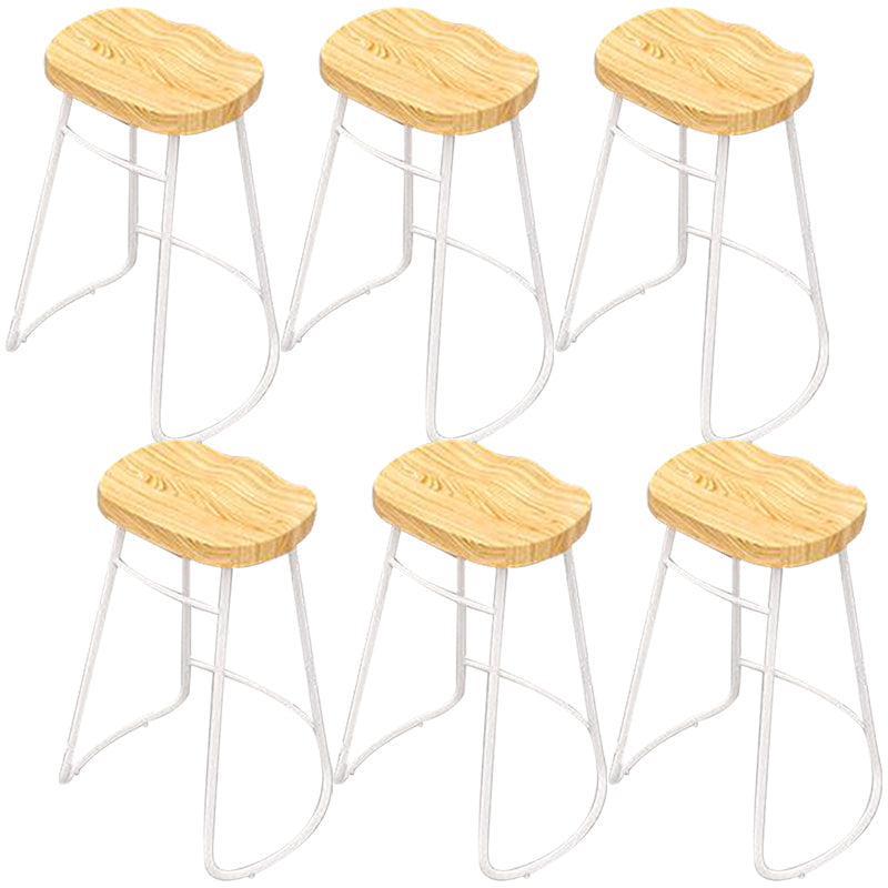 Sgabelli da banco senza schienale bar in legno di gomma e sgabello