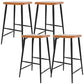 Taburetes modernos de altura para mostrador Taburete de bar para mostrador de madera maciza y metal