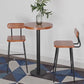 Taburetes modernos de altura para mostrador Taburete de bar para mostrador de madera maciza y metal