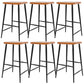 Taburetes modernos de altura para mostrador Taburete de bar para mostrador de madera maciza y metal
