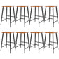 Taburetes modernos de altura para mostrador Taburete de bar para mostrador de madera maciza y metal