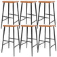 Taburetes modernos de altura para mostrador Taburete de bar para mostrador de madera maciza y metal