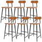 Taburetes modernos de altura para mostrador Taburete de bar para mostrador de madera maciza y metal