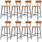 Taburetes modernos de altura para mostrador Taburete de bar para mostrador de madera maciza y metal