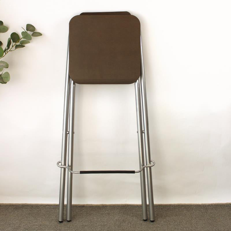 Contemporary Folding Dining Stools Armless Bar Stools with Metal Base Clearhalo 'Bar Furniture' 'Bar Stools' 'bar_stools' 'furn' 'furn_bar_stools' 'Furniture' 'Kitchen & Dining Furniture' 6938530