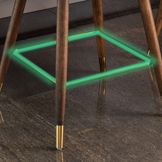 Low Back Dining Stools Bucket Armless Bar Stools with Wood Base Clearhalo 'Bar Furniture' 'Bar Stools' 'bar_stools' 'furn' 'furn_bar_stools' 'Furniture' 'Kitchen & Dining Furniture' 6938560