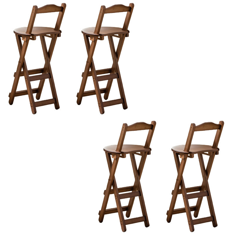 Eigentijdse vouwende eetgelegenheid krukken massieve houten barkrukken met voetsteun