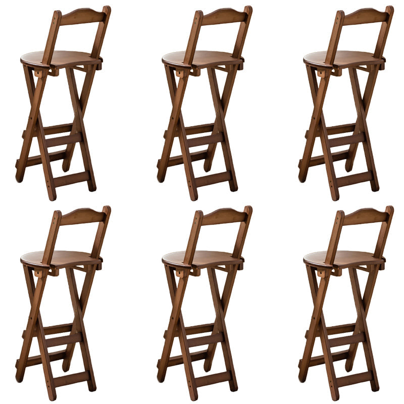Eigentijdse vouwende eetgelegenheid krukken massieve houten barkrukken met voetsteun