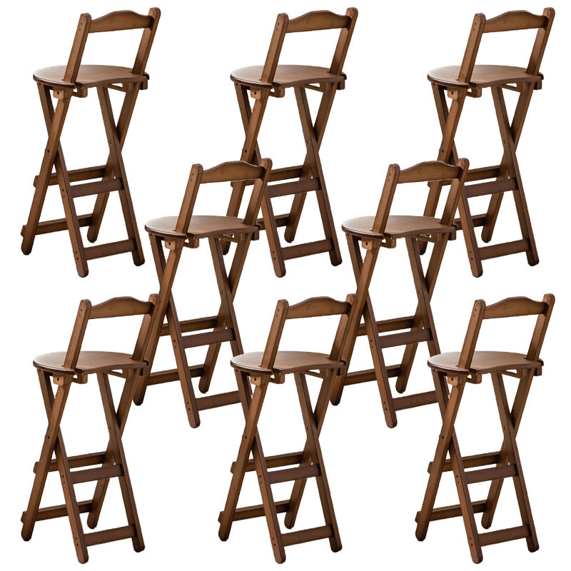 Eigentijdse vouwende eetgelegenheid krukken massieve houten barkrukken met voetsteun