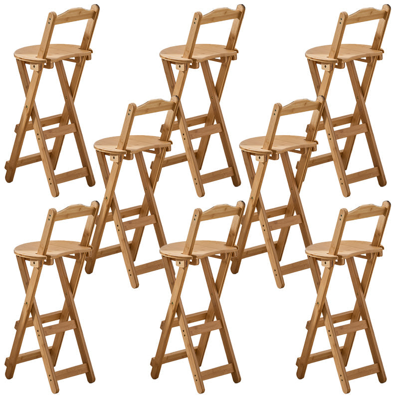 Eigentijdse vouwende eetgelegenheid krukken massieve houten barkrukken met voetsteun