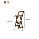 Taburetes de comedor plegables contemporáneos taburetes de barra de madera maciza con reposapiés