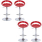 Low Back Plastic Dining Stools Armless Bar Stools with Metal Base Red 4 Piece Set Clearhalo 'Bar Furniture' 'Bar Stools' 'bar_stools' 'furn' 'furn_bar_stools' 'Furniture' 'Kitchen & Dining Furniture' 6938661