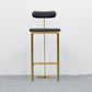 Glam Faux Leather Bar Stool Low Back Counter Bark Stool voor thuis