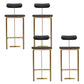 Glam Faux Leather Bar Stool Low Back Counter Bark Stool voor thuis