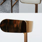 Glam Faux Leather Bar Stool Low Back Counter Bar Stool for Home