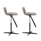 Industrial Style Rotatable Bar Stool Leather Counter Bar Stool for Home Khaki 2 Piece Set Clearhalo 'Bar Furniture' 'Bar Stools' 'bar_stools' 'furn' 'furn_bar_stools' 'Furniture' 'Kitchen & Dining Furniture' 6938709