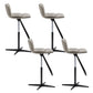 Industrial Style Rotatable Bar Stool Leather Counter Bar Stool for Home Khaki 4 Piece Set Clearhalo 'Bar Furniture' 'Bar Stools' 'bar_stools' 'furn' 'furn_bar_stools' 'Furniture' 'Kitchen & Dining Furniture' 6938710