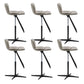 Industrial Style Rotatable Bar Stool Leather Counter Bar Stool for Home Khaki 6 Piece Set Clearhalo 'Bar Furniture' 'Bar Stools' 'bar_stools' 'furn' 'furn_bar_stools' 'Furniture' 'Kitchen & Dining Furniture' 6938712