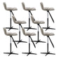 Industrial Style Rotatable Bar Stool Leather Counter Bar Stool for Home Khaki 8 Piece Set Clearhalo 'Bar Furniture' 'Bar Stools' 'bar_stools' 'furn' 'furn_bar_stools' 'Furniture' 'Kitchen & Dining Furniture' 6938714