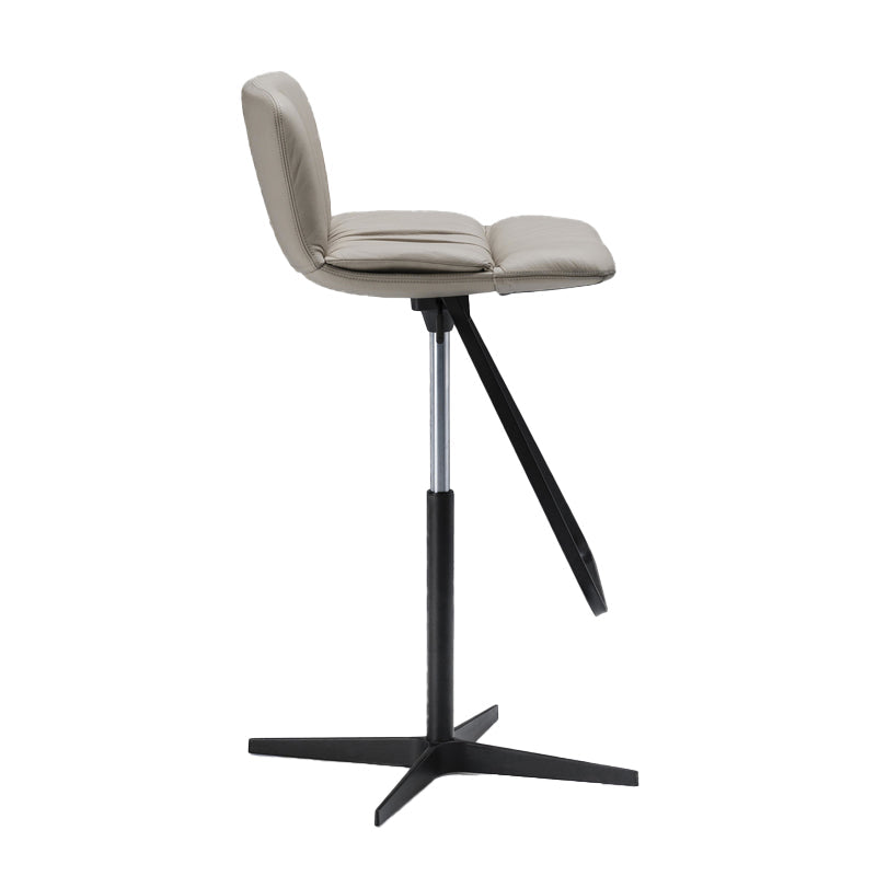 Industrial Style Rotatable Bar Stool Leather Counter Bar Stool for Home Clearhalo 'Bar Furniture' 'Bar Stools' 'bar_stools' 'furn' 'furn_bar_stools' 'Furniture' 'Kitchen & Dining Furniture' 6938717